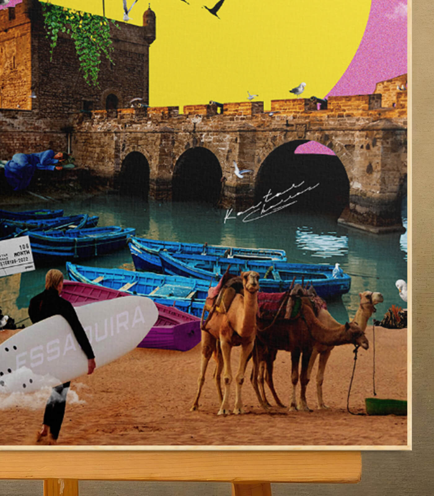 Essaouira - signé par l'artiste Kawtar BRZ.